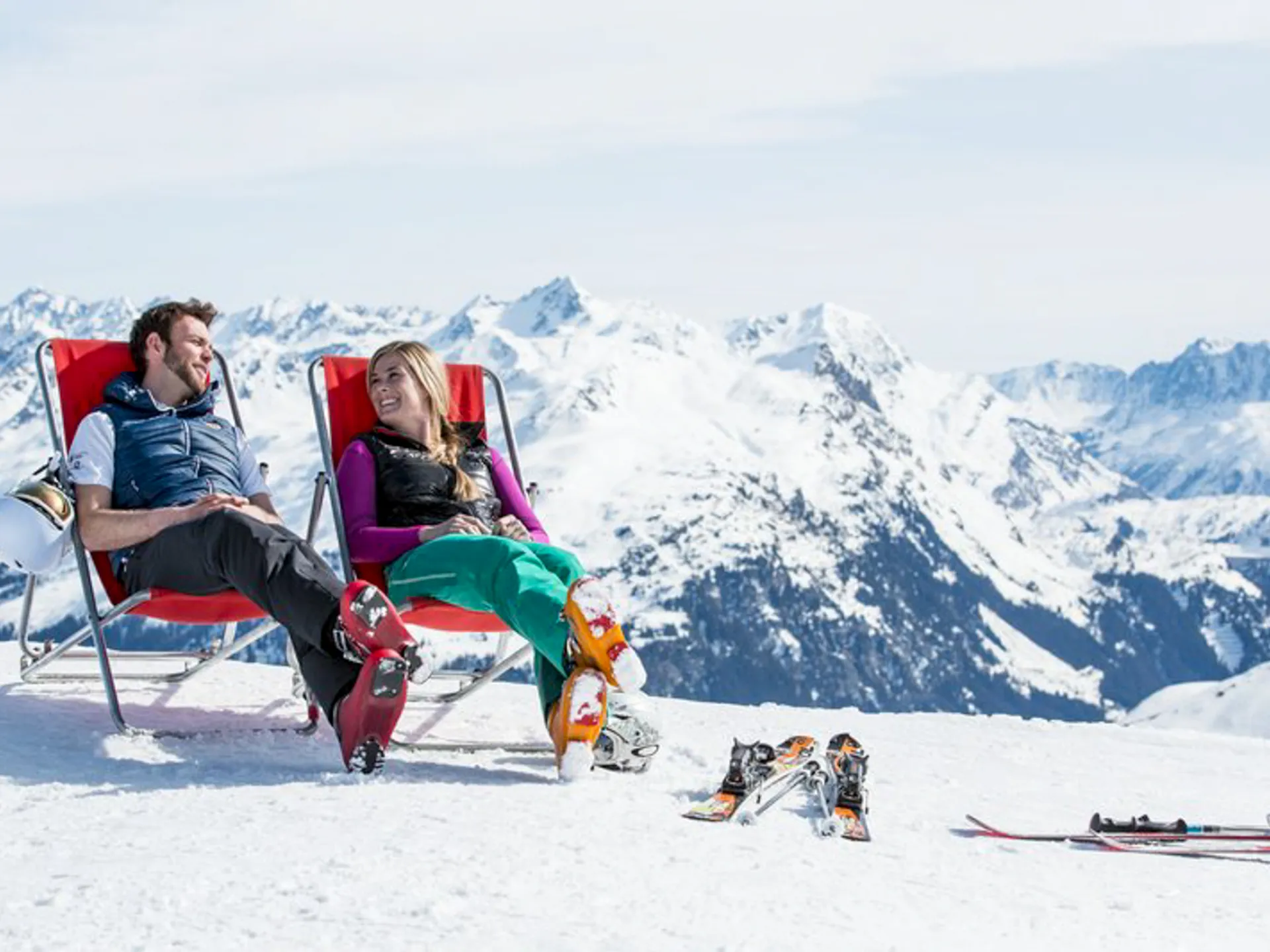 Relaxen im Skigebiet